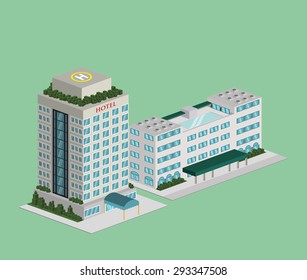 Hotel digital design, vector illustration eps 10.