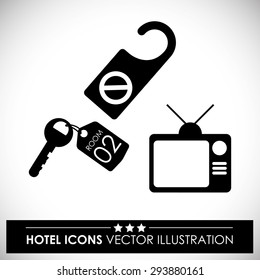 Hotel digital design, vector illustration eps 10.