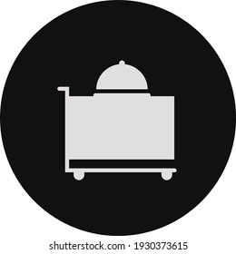 Cena de hotel, ilustración, vector sobre fondo blanco.