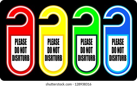 hotel do not disturb door hanger