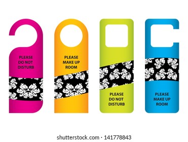 hotel do not disturb door hanger