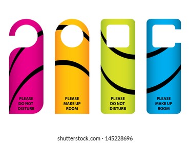 hotel do not disturb door hanger with special design