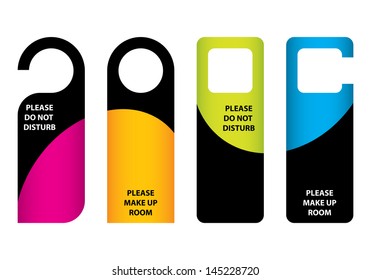 hotel do not disturb door hanger with special design