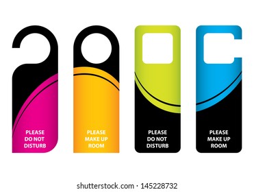 hotel do not disturb door hanger with special design