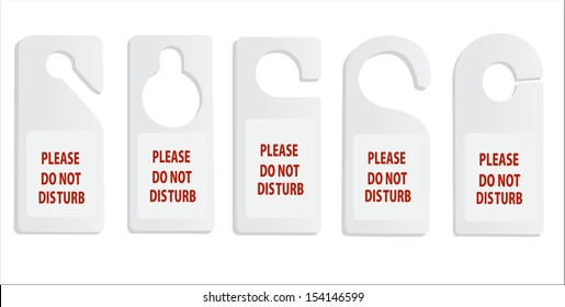 hotel do not disturb door hanger