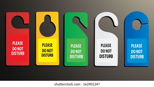 hotel do not disturb door hanger