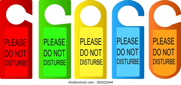 hotel do not disturb door hanger