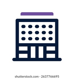hotel duotone icon. Sleek and modern vector icon for websites, mobile apps, marketing materials, and corporate design. Fully scalable and ready to use.