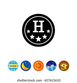 Hotel Emblem Simple Icon