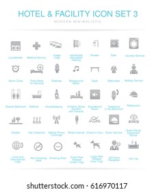 Hotel and Facilities icon set 3