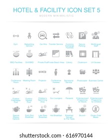 Hotel and Facilities icon set 5