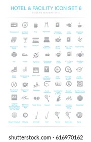 Hotel and Facilities icon set 6