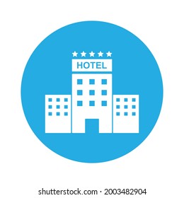 hotel five star icon vector