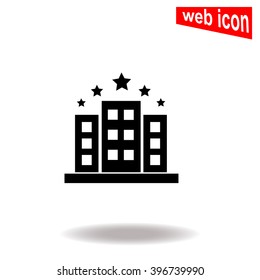 Hotel five stars. Universal icon to use in web and mobile UI