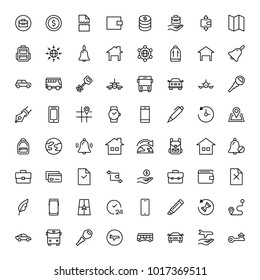 Hotel flat icon set. Single high quality outline symbol of info for web design or mobile app. Thin line signs for design logo, visit card, etc. Outline logo of graphic hotel 