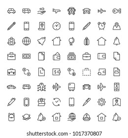 Hotel flat icon set. Single high quality outline symbol of info for web design or mobile app. Thin line signs for design logo, visit card, etc. Outline logo of graphic hotel 