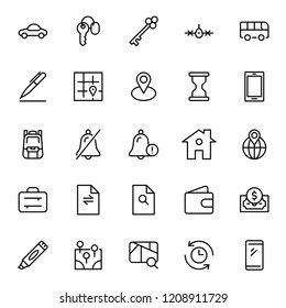 Hotel flat icon set. Single high quality outline symbol of info for web design or mobile app. Thin line signs for design logo, visit card, etc. Outline logo of graphic hotel 