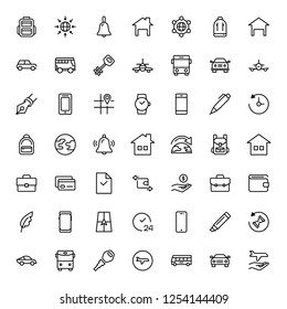 Hotel flat icon set. Single high quality outline symbol of info for web design or mobile app. Thin line signs for design logo, visit card, etc. Outline logo of graphic hotel 