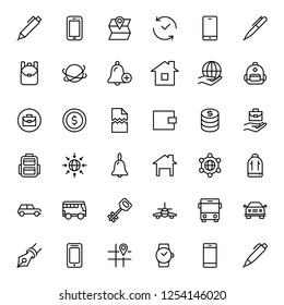 Hotel flat icon set. Single high quality outline symbol of info for web design or mobile app. Thin line signs for design logo, visit card, etc. Outline logo of graphic hotel 