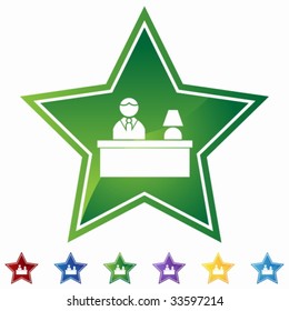 estrella de recepción del hotel