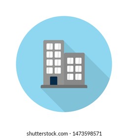 hotel glyph flat vector icon