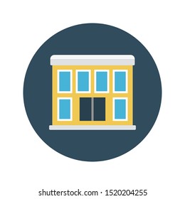 hotel glyph flat vector icon