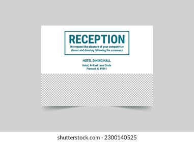 Hotel greeting card template. A clean, modern, and high-quality design business card vector design. Editable and customize template business card