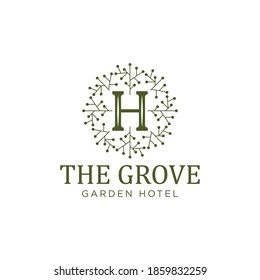 Hotel Grove design logo concept