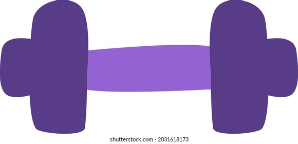 Hotel gym, illustration, vector, on a white background.