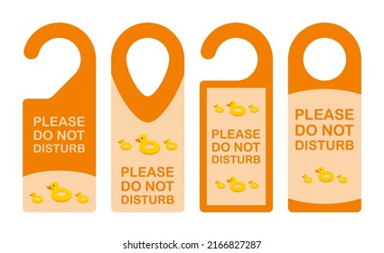 Hotel hanger sign with Inflatable Duck