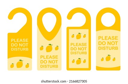 Hotel hanger sign with Lemon
