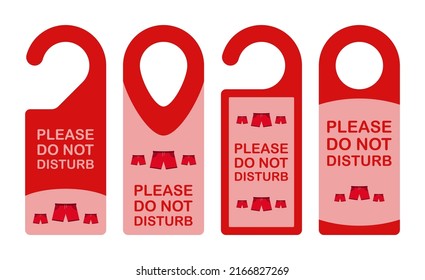 Hotel hanger sign with Shorts