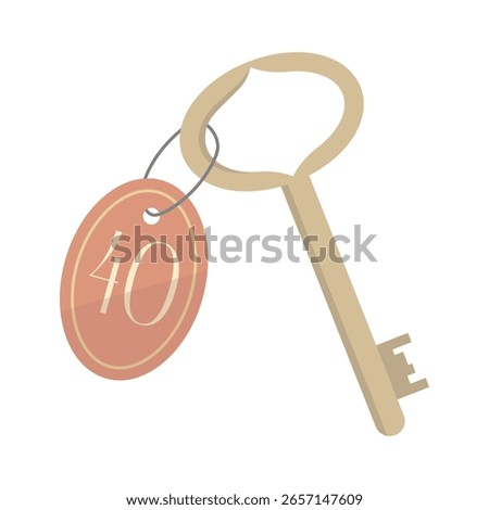 Hotel or home key icon. Вoor keys for house, apartment or room access vector icon