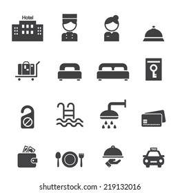 Similar Images  Stock Photos Vectors Hotel icons 166871303