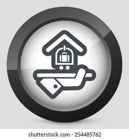 Hotel icon. Baggage service.