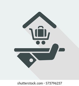 Hotel icon. Baggage service.
