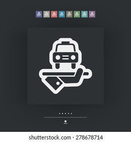 Hotel icon. Car service.