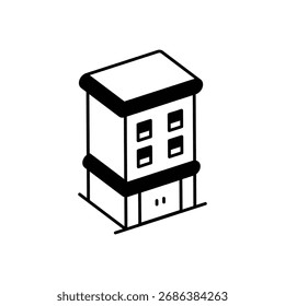 Hotel Symbol sauber und moderne Vektorgrafik