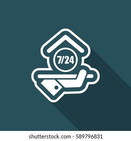 Hotel icon. Daily concept icon.
