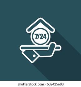 Hotel icon. Daily concept icon.