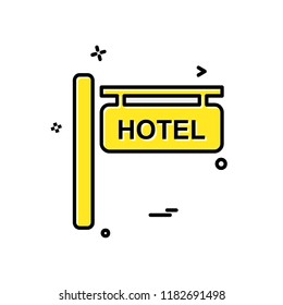 Hotel icon design vector