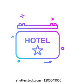 Hotel icon design vector