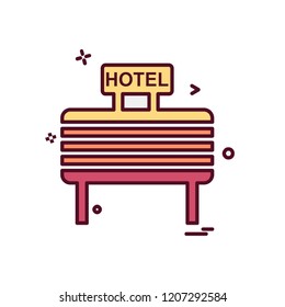 Hotel icon design vector