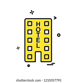 Hotel icon design vector