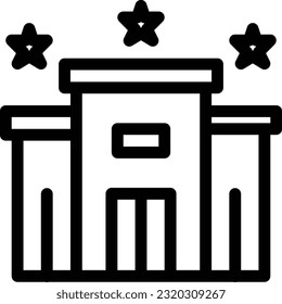hotel icon for download vector