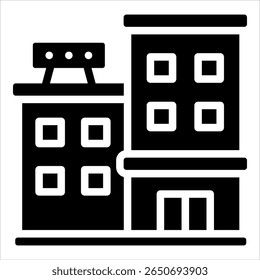 Elemento de icono del hotel para el diseño