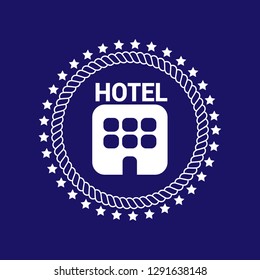 hotel icon - emblem,sticker,seal,label.