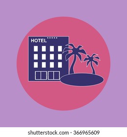 Hotel icon, eps 10