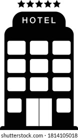 hotel icon, hotel five star, build icon