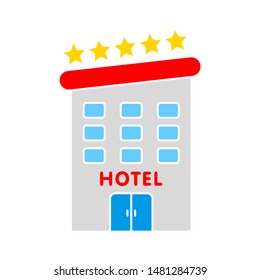 hotel icon. flat illustration of hotel vector icon. hotel sign symbol